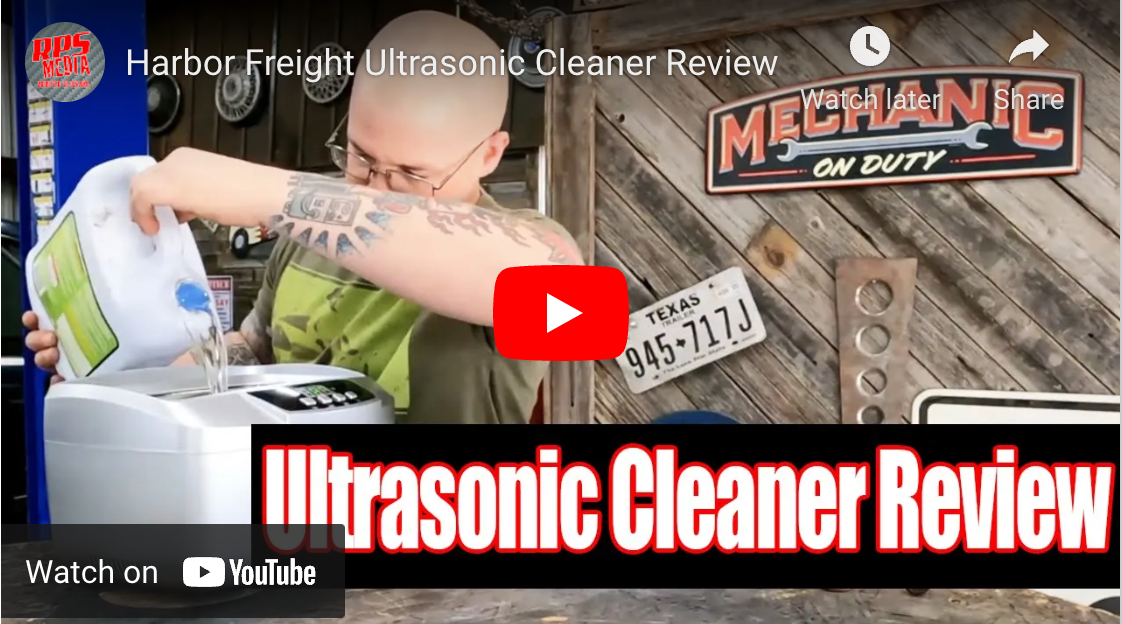 Ultrasonic Cleaner Review from Harbor Freight